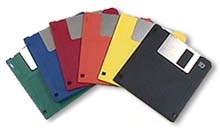 floppy disks color